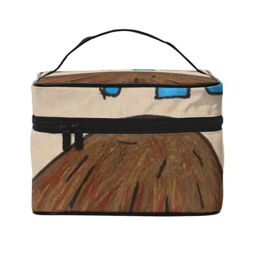 ならよしとも 奈良美智 化粧ポーチ メイクボックス 化粧品収納 洗面用具ポーチ コスメポーチ 大容量 旅行用 自宅用 収納ケース トラベルバッグ 便利 人気 出張 プレゼント かわいい 萌えグッズ キャラクター かわいい アニメ グッズ 男女兼用 OO14