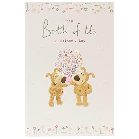 Boofle Mother's Day Card From Both of Us With Envelope - Cute Design Cover