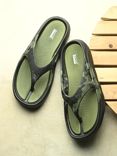 Image of DOCTOR FEEL SOFT Men Cushioned Thong Slippers with Soft Footbed, Lightweight Comfortable Everyday Wear Slippers, Flexible Sole for Indoor Outdoor Use and Relaxed Walking