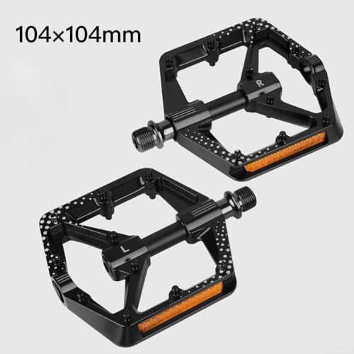 Pedales de plataforma para bicicleta con pasadores antideslizantes de aluminio 7