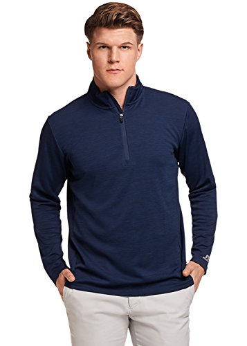 Russell Athletic Men s Standard Lightweight Performance 1 4 Zip, Navy, XXL