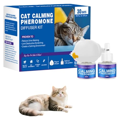 Générique Diffuseur de phéromones félines (phéromones Canines) : Stop Aux Bagarres Et Aux Sifflements des Chats Fini Au Marquage Urinaire (A)