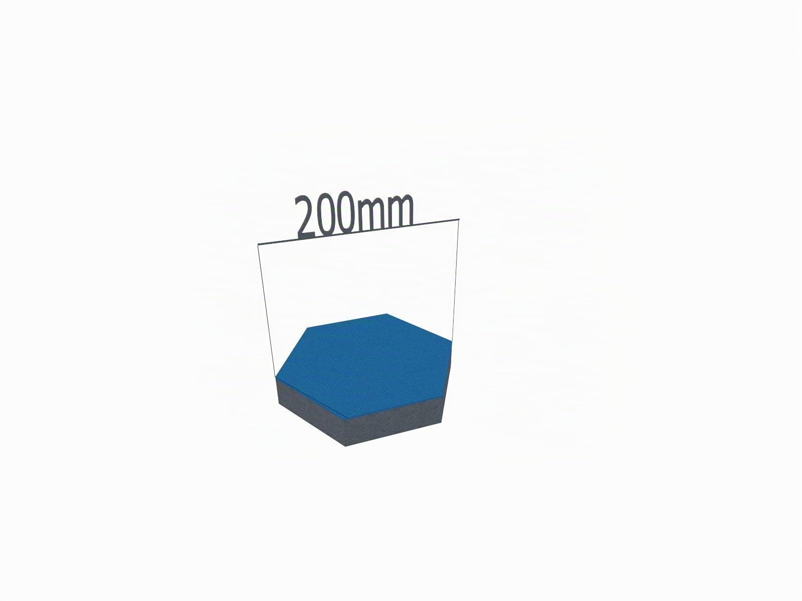PolySound Schalldämmung Akustik Schaumstoff Absorber selbstklebend [Update: bis zu 5mal neu positionieren/umkleben] ECO Hexagon Wall-Set Ø200mm Meltdown made in Germany
