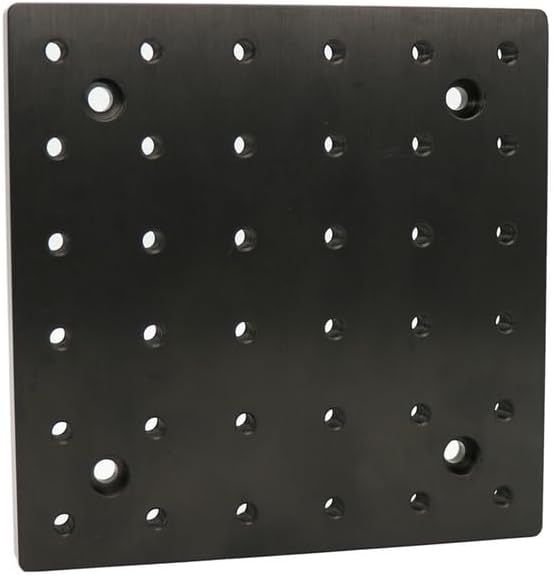 Optical Plate Flat Aluminum Honeycomb Breadboard Experimental Vibration Isolation Platform Workbench M6 Tapped Mounting Holes (150X150X12MM)