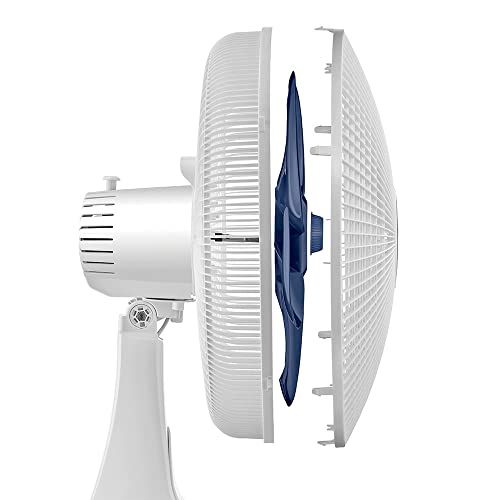 Ventilador Mondial, Maxi Power 30cm, 220V, Branco/Azul, 50W - NV-15-6P