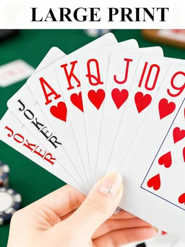 Pack 2 Barajas de Poker con Letras Grandes miniatura 4