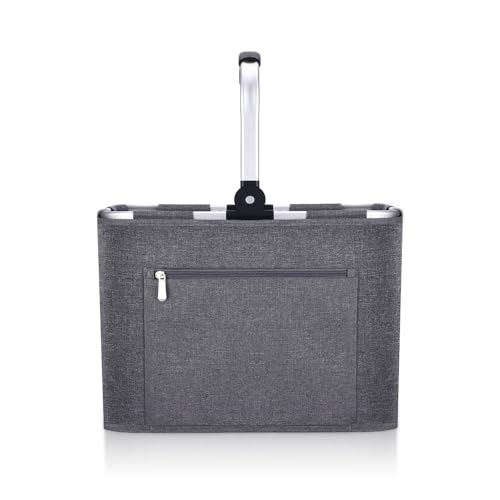 Diurwur® 30L Tragekorb Faltbar Einkaufskorb Groß Picknickkorb mit Gepolsterten Griffen Praktischer Klappkorb Einkaufstasche mit Alurahmen Stabiler Korb - ideal für Reisen/Picknick/Einkaufen/Geschenk