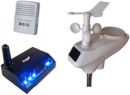 Froggit Wireless Internet Weather Station WH2600 (Second Edition 2018) LAN Measures Wind Rain Weather mast