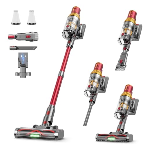 Image of Cordless Vacuum Cleaner, 580W 50Kpa 65Mins Vacuum Cleaner for Home, Stand-Free Stick Vacuum, OLED Display, Auto Scrap Dust Tech, Lightweight, Anti-Tangle Vacuum Cordless for Woodfloor Carpet Pet Hair