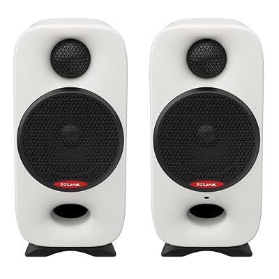 NUX AXON 3 Studio Reference Monitor,3/8" Mounting Socket, 4-Pin Connector,Advanced DSP, Flexible Audio I/O,90W Bi-Amp Power with 3" Woofers,Magnetic Footpads,Acoustic Correction EQ APP