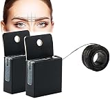 Locisne 2er Pack Pre-Inked Brow Mapping String Line, 10M Augenbrauen Faden Tattoo Lineal Zubehör Messwerkzeug für Microblading Set Micronumbing