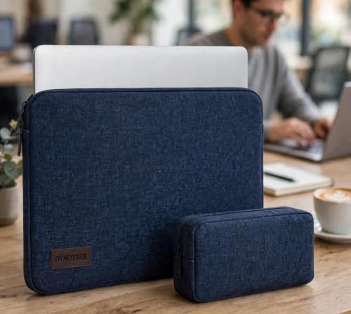 Image of Dynotrek Grade 11.6 12.9 inch Tablet Laptop Sleeve Case, (Denim Blue)