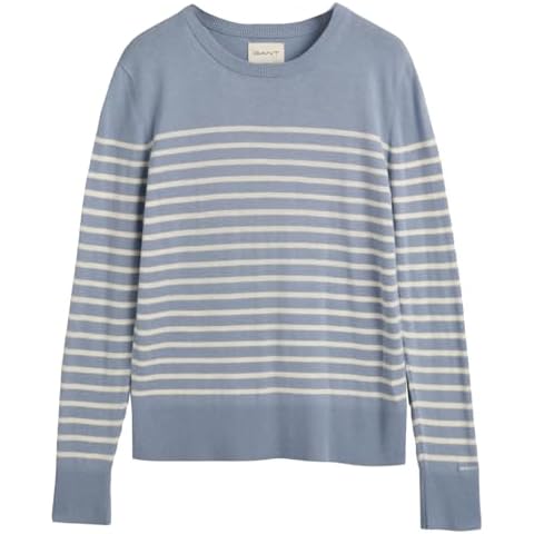 GANT Women's Dove Blue Striped Sweater Cover
