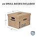 Bankers Box Small Classic Moving Box 20 Pack, Reinforced Handles, Tape-Free Assembly, Box with Lid, 15-in x 12-in x 10-in (7714210)