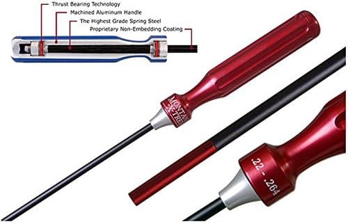 (MTX 1-Piece Cleaning Rod 22 to 26 Caliber 42" Coated Spring.