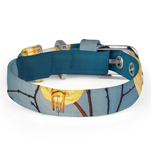 Collier réglable pour chien et chat imprimé lanternes suspendues légères - 5