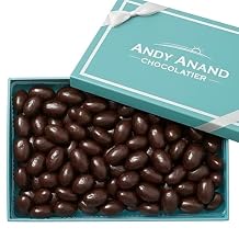 Andy Anand Sugar-Free Vegan Dark Chocolate-Covered Almonds 1 lb - Plant-Based, Gluten-Free, Keto & Diabetic-Friendly Snack Gift, No Added Sugar, No Preservatives