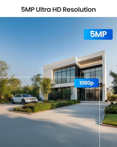 Image of ZOSI 5MP 360View Wired Security Camera System with AI Human /Vehicle Detection,4 x 5MP Pan Tilt Cameras Indoor Outdoor,One Way Audio,H.265+ 8CH CCTV DVR with 500GB Hard Drive for Home 24 /7 Recording