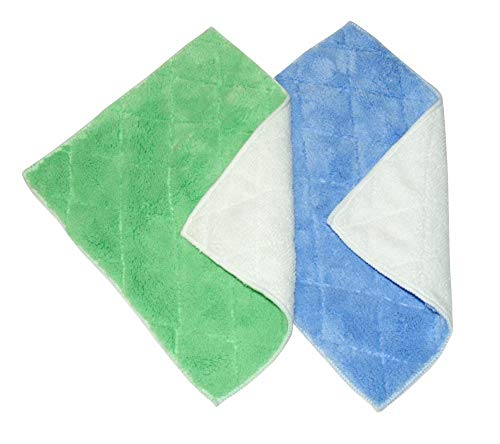 Culinario purclean Microf. Spül-Putztuch 2er Set grün/weiß - Blau/weiß