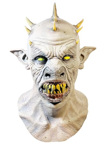 Trick Or Treat Studios Masque gothique Demon - Masque complet de gargouille en latex - Déguisement d'horreur pour Halloween, carnaval et fête à thème