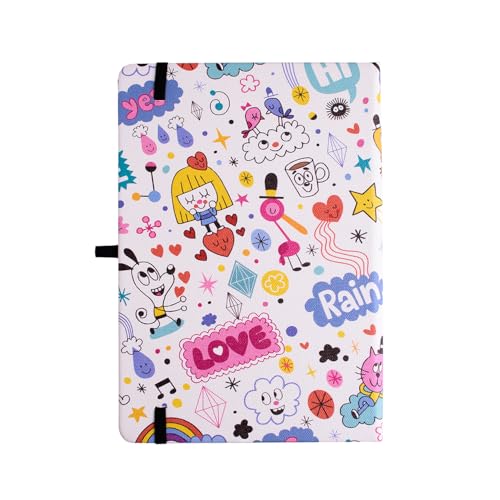 Journal à pois A5 carnet de notes pointillé papier 160g/m² couverture rigide - 7