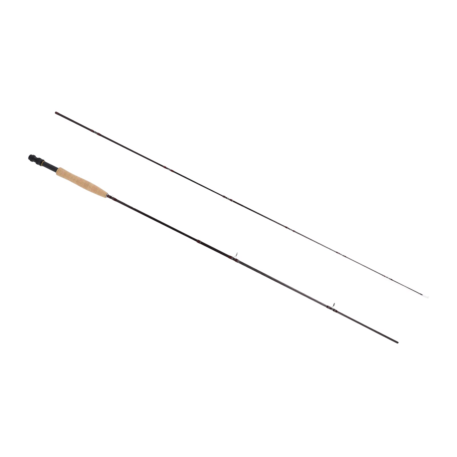 Canna da Pesca a Mosca Telescopica in Carbonio 4 Pezzi Facile da Trasportare per attività All'aperto Leggera con Custodia (2,4 m unipolare)