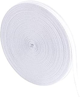 NBEADS 50 Yards Cotton Twill Ribbon, 15mm Herringbone Pattern Twill Tape Soft Webbing Tape for Home Decor, Wrapping Gifts, Sewing DIY Crafts