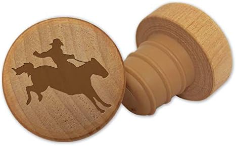 Tangico 99129 WineO Cowboy Wine Stopper, Wood