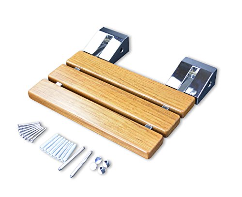 Diyhd Sd 15" Teak Wood Floding Seat Wall Mount Shower Bench #TOP2