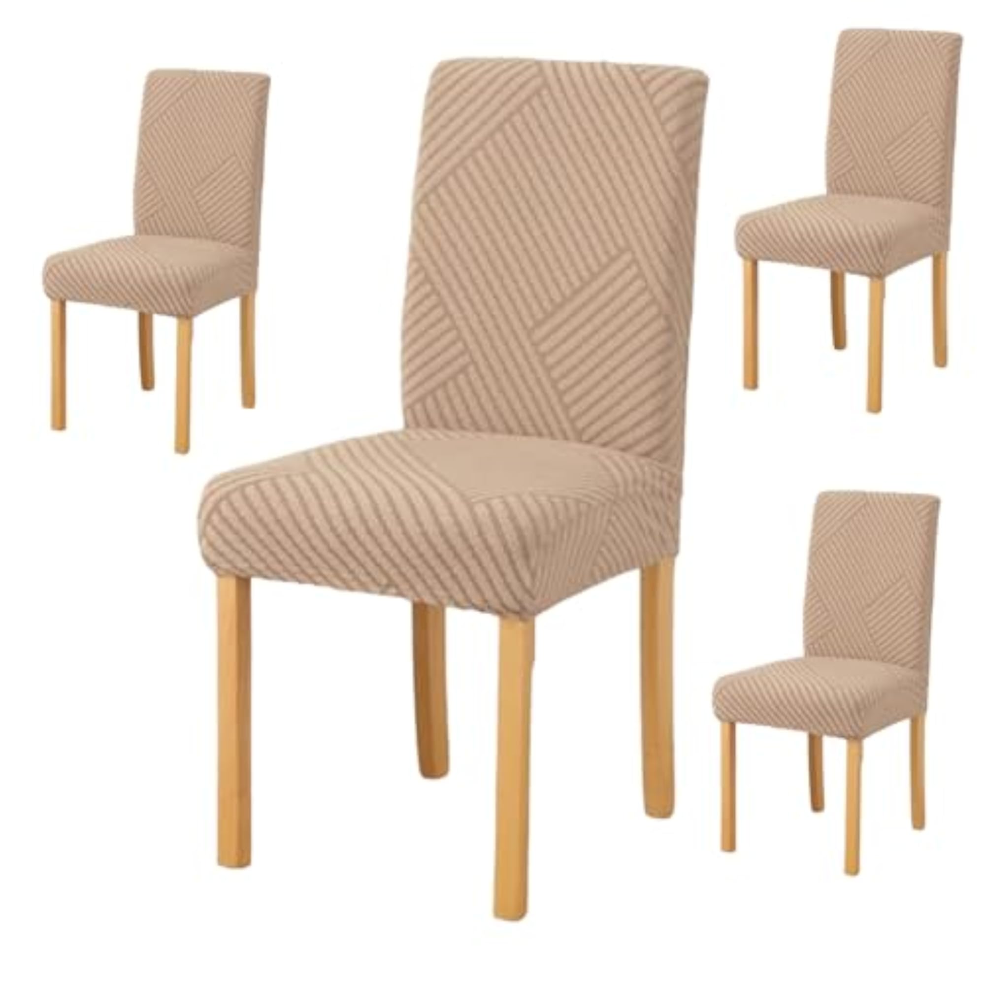 Jacquard Chair Cover Stretch Removable Washable Dining Chair Protector