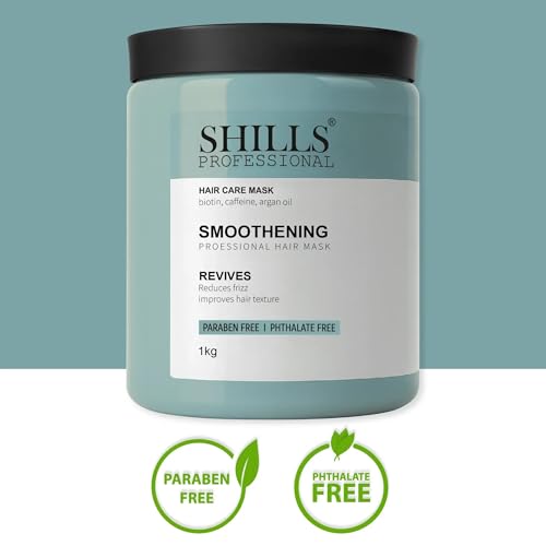 Image of Shills Professional Keratin Hair Mask 1kg | Deep Repair & Damage Control Hair Spa Cream | Smooth, Frizz-Free & Strong Hair for Salon & Home Use (Smoothening Hair mask 1kg)
