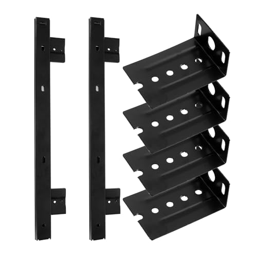 HOLIDYOYO キーボードスライドレール 高耐久スチール製 デスク下収納用 トラック付き キーボードトレイ 延長可能 オフィス 家用 コンパクト設