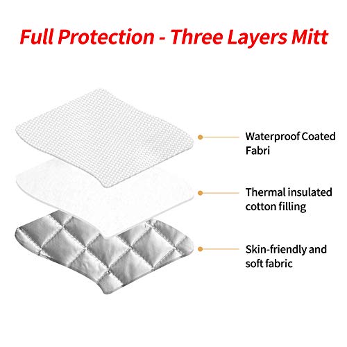 Deaowangluo Spring Hummingbirds Poppy Birds Pot Holders Sets, Kitchen Potholders For Cooking Baking Bbq Grilling  thumb #3