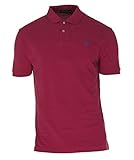 Polo Ralph Lauren Men Custom Fit Mesh Pony Logo Shirt (Medium, Vibrant Pink)