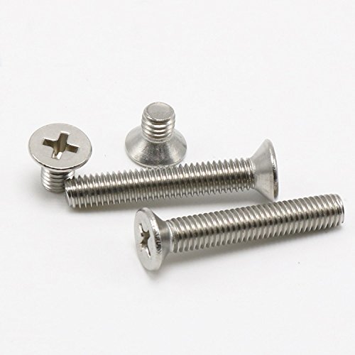 #6-32 Flat Head Machine Screws Assortment Kit,#2 Phillips Drive,Stainless Steel,1/4-Inch To 1-1/4-Inch,Nuts(110 Piece) #TOP3