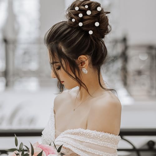 18 Stück Perlen Haarnadeln Hochzeit Braut Perlen Haarschmuck Haarnadel Gold Perlen Hochzeit Haarnadel Damen Mädchen Haarschmuck Kopfschmuck