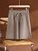 Women's 100% Merino Wool Soft Warm Cashmere Fashion Drawstring Shorts Pants Lighttan XL