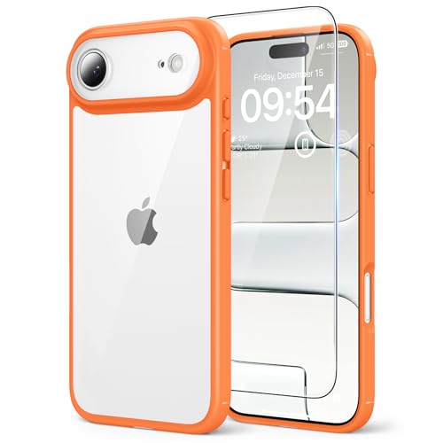 Image of TAURI for iPhone Air Case, with Screen Protector, Orang