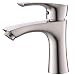 KINGO HOME Contemporary Stainless Steel Single Hole Lavatory Single Handle Brushed Nickel Bathroom Faucet, Hot and Cold Water Vanity Faucets