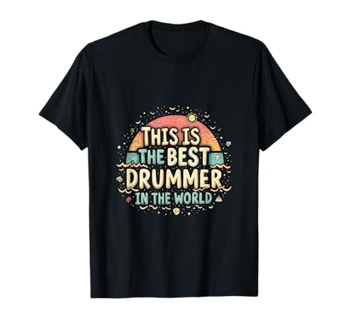 Bester Schlagzeuger Der Welt Design T-Shirt