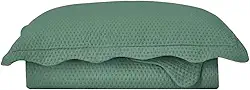 Camesa Colcha Kit Cobre Leito Bullet Solteiro 160x230cm - Verde