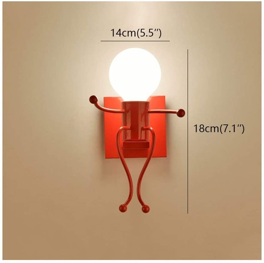 Lámpara de pared E27 aplique de hierro forjado moderno para pasillo interior 2
