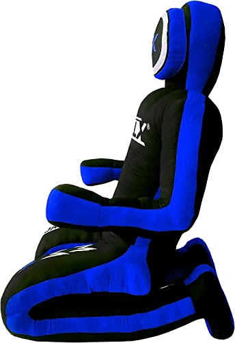 Mma Grappling Submission Sitting Dummy For Wrestling Judo Karate Bjj Jiu Jitsu Punching Dummies Mixed Martial Arts Police Training Self Defense – Unfilled (Black Blue, 6 Ft) #TOP4