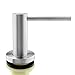 Seafulee Sink Soap Dispenser Solid Heavy Modern Stainless Steel Brushed Nickel Deck Mounted Well Built Sturdy Kitchen Sink Countertop Soap Dispenser, Large Capacity 17 OZ Bottle