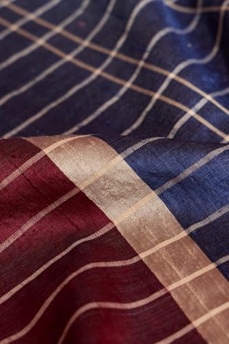 Taneira blue tussar silk saree in tussar silk – image 7