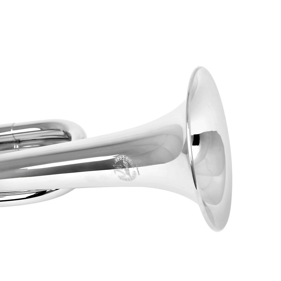 Musikinstrument für Anfänger, große Messingschritte Spanische Stifttrompete, Schulband, Orchester, Messinghorn mit Mundstück