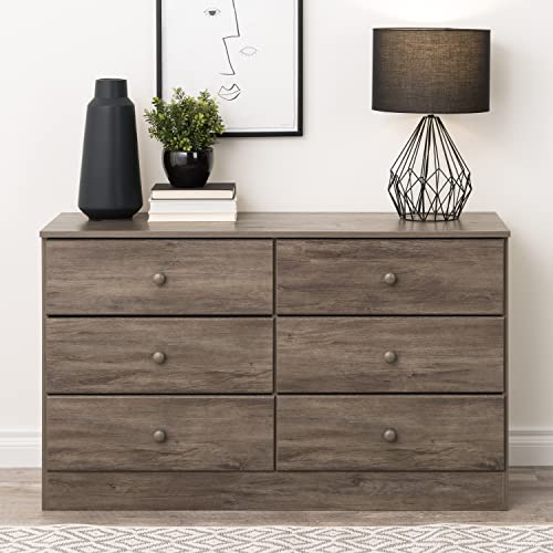 Prepac Astrid 6-Drawer Dresser, Drifted Gray #TOP1