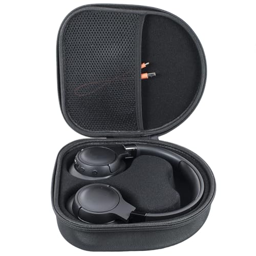 YIIWAY Funda Duro Estuche Case Compatible con Sony WH-CH520 / WH-CH720N / WH-1000XM6 / WH-1000XM5 / WH-1000XM4 Auriculares Inalámbricos, Funda Solo - Negro YC80095