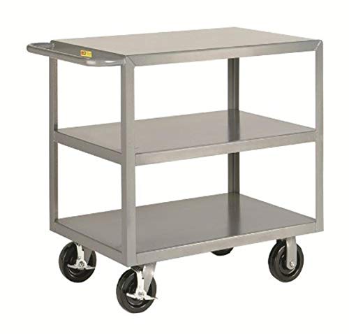 Quantum Storage Systems BC212469M1BL Wire Bin Cart with 7 DG93060 Blue Bins, Chrome Finish, 69