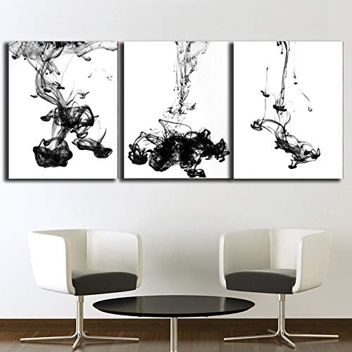 BAOZHENCanvas Painting Abstract Black and White Minimalism Pictures for Home Decor Wall Art Posters and Prints Artwork Cuadros Living Room Posters (Color : MP C051, Size (Inch) : 70x100cm No Frame)